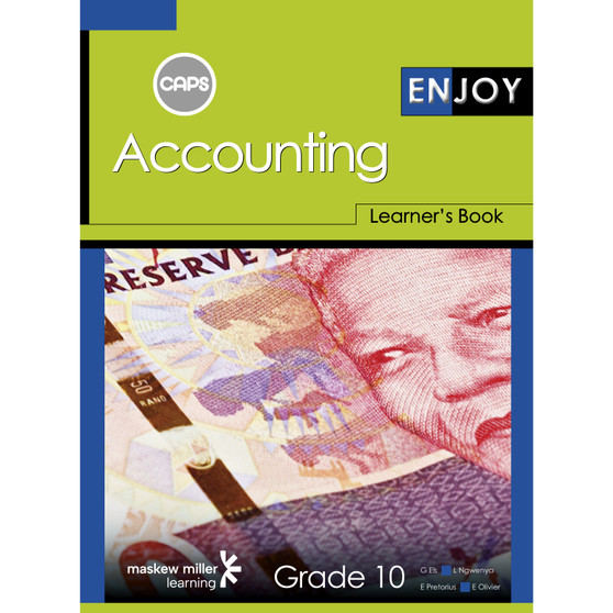 Enjoy Accounting Grade 10 Learner's Book & Free Workbook - ISBN 9780796237392