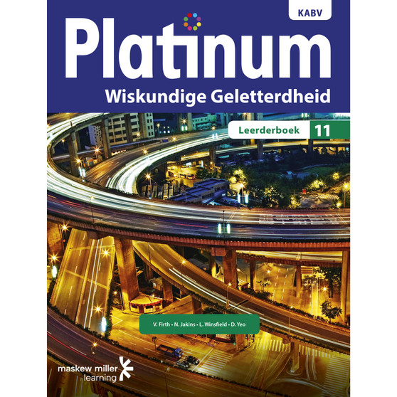 Platinum Wiskundige Geletterdheid Graad 11 Leerderboek - ISBN 9780636138490