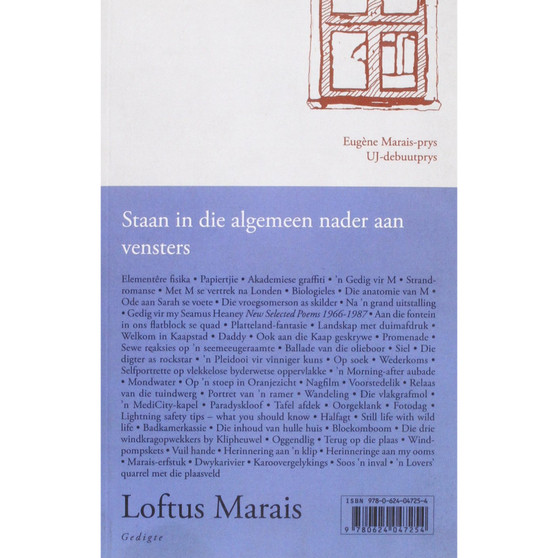 Staan in die algemeen nader aan vensters - ISBN 9780624047254