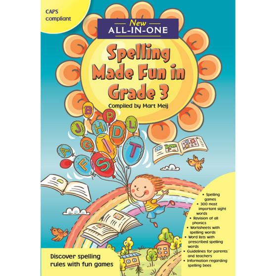 New All-In-One Spelling Made Fun in Grade 3: A Spelling Workbook for Home Language - ISBN 9781776072002