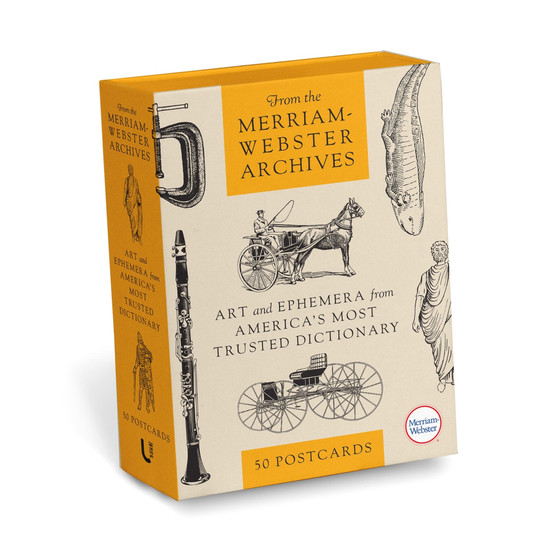 From the Merriam-Webster Archives: 50 Postcards: Art and Ephemera from America's Most Trusted Dictionary - ISBN 9781454960065
