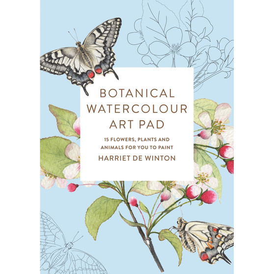 Botanical Watercolour Art Pad: 15 flowers, plants and animals for you to paint - ISBN 9781846017094