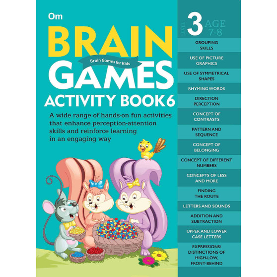 Brain Games Activity Books- 6 Level – 3 - ISBN 9789353768515