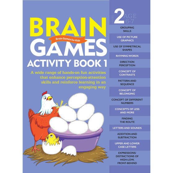 Brain Games for Kids: Brain Games Activity Book Level 2: Book-1 - ISBN 9789352769315