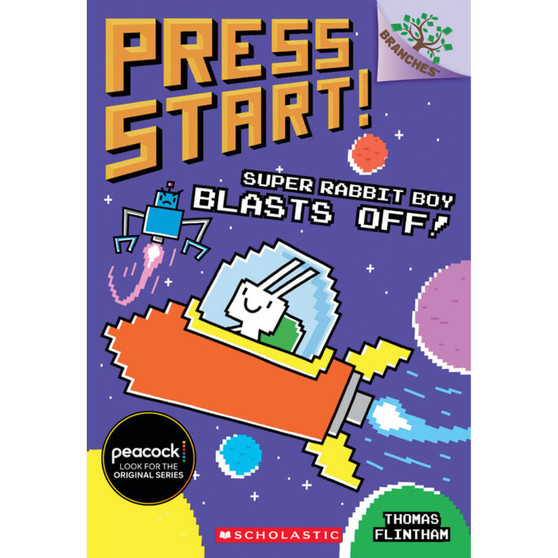 Press Start! #5: Super Rabbit Boy Blasts Off! - ISBN 9781338239621