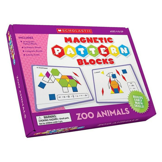 Magnetic Pattern Blocks Zoo Animals - ISBN 9780545213714