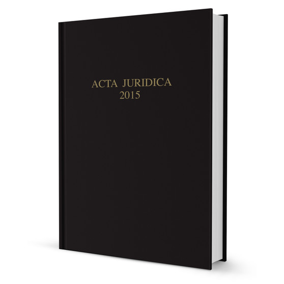 Acta Juridica 2015 (201st edition) (hardcover) - ISBN 9781485108771