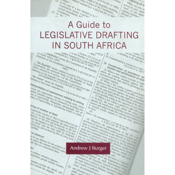 DIGITAL - A Guide to Legislative Drafting in South Africa (eBook) - ISBN 9780702198748