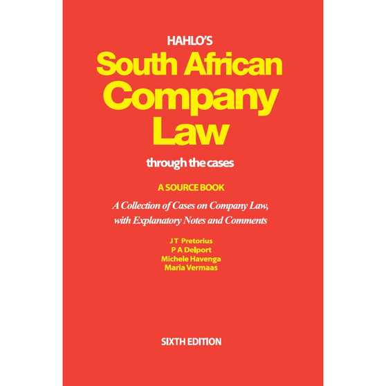 DIGITAL - Hahlo's South African Company Law Through the Cases (6th edition) (eBook) - ISBN 9780702195426
