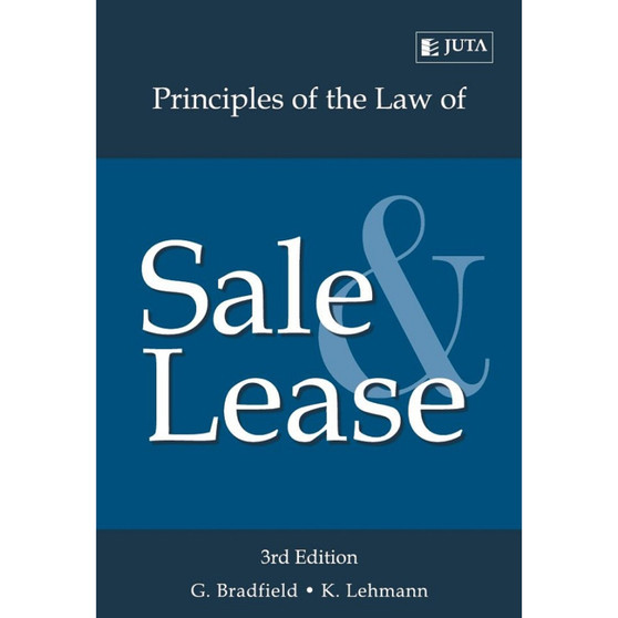 DIGITAL - Principles of the Law of Sale and Lease (3rd edition) (ePub) - ISBN 9781485106012