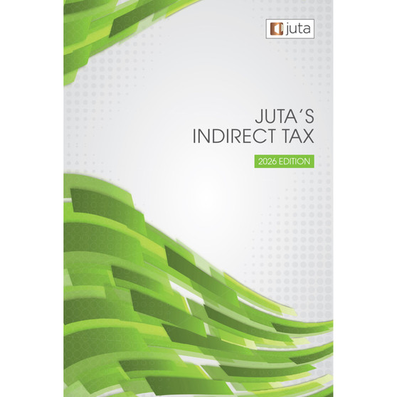 DIGITAL - Juta's Indirect Tax Handbook 2026 (eBook) - ISBN 9781485155799