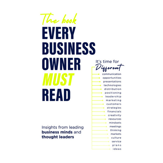 The Book Every Business Owner Must Read: It’s Time for Different - ISBN 9781990931734