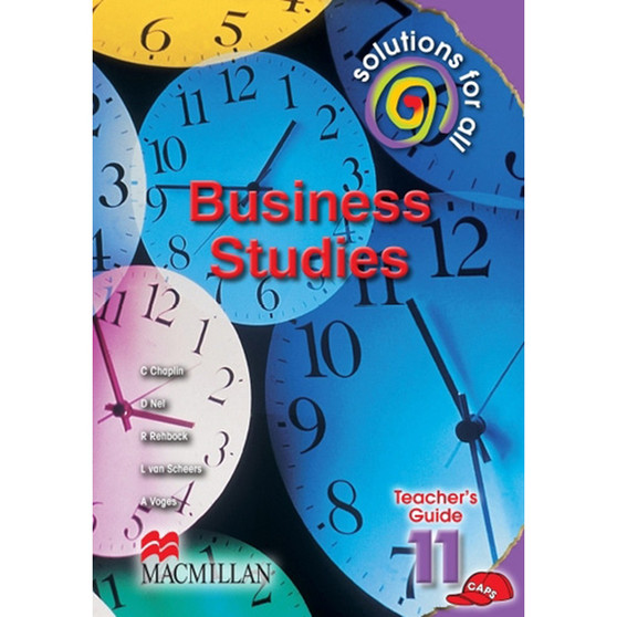 Solutions for All Business Studies Grade 11 Teacher's Guide - ISBN 9781431010578