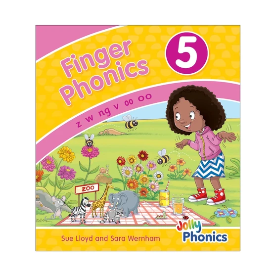 Finger Phonics Book 5: In Precursive Letters (British English edition) - ISBN 9781844146475