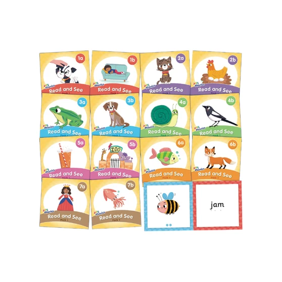 Jolly Phonics Read and See, Pack 1: In Precursive Letters (British English edition) - ISBN 9781844142446
