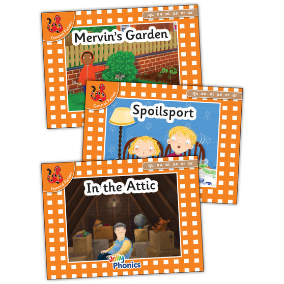 Jolly Phonics Orange Level Readers Set 7: In Precursive Letters (British English edition) - ISBN 9781844145805