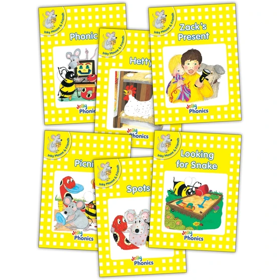 Jolly Phonics Readers Level 2 Inky & Friends: In Precursive Letters (British English edition) - ISBN 9781903619865
