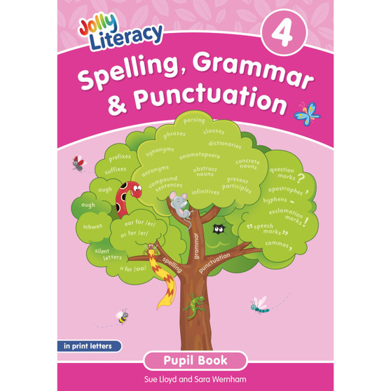 Jolly Literacy: Spelling, Grammar & Punctuation Pupil Book 4: In Print Letters (British English edition) - ISBN 9781835821985