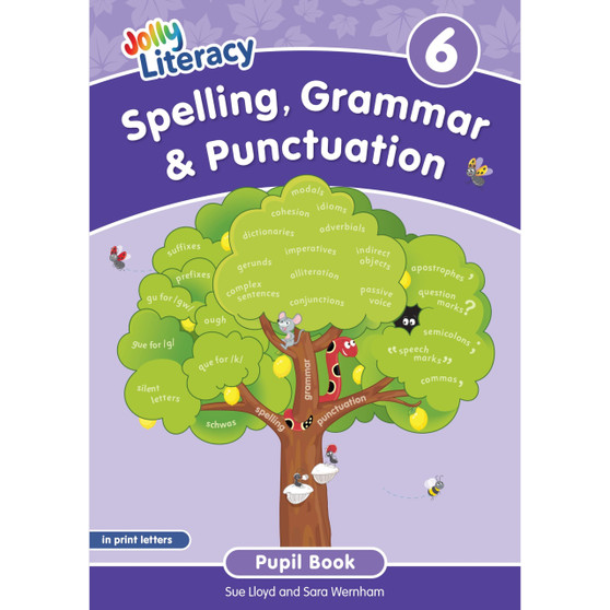 Jolly Literacy: Spelling, Grammar & Punctuation Pupil Book 6: In Print Letters (British English edition) - ISBN 9781835822005