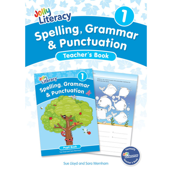 Jolly Literacy: Spelling, Grammar and Punctuation, Teacher's Book 1: In Precursive Letters (British English edition) - ISBN 9781835822074
