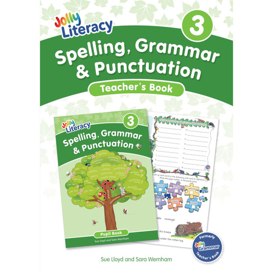 Jolly Literacy: Spelling, Grammar and Punctuation, Teacher's Book 3: In Precursive Letters (British English edition) - ISBN 9781835822098