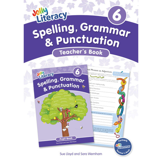 Jolly Literacy: Spelling, Grammar and Punctuation, Teacher's Book 6: In Precursive Letters (British English edition) - ISBN 9781835822128