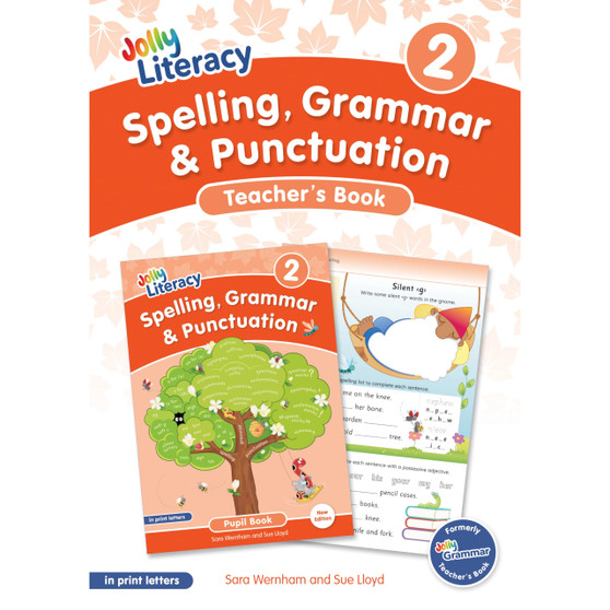 Jolly Literacy: Spelling, Grammar and Punctuation, Teacher's Book 2: In Print Letters (British English edition) - ISBN 9781835823941