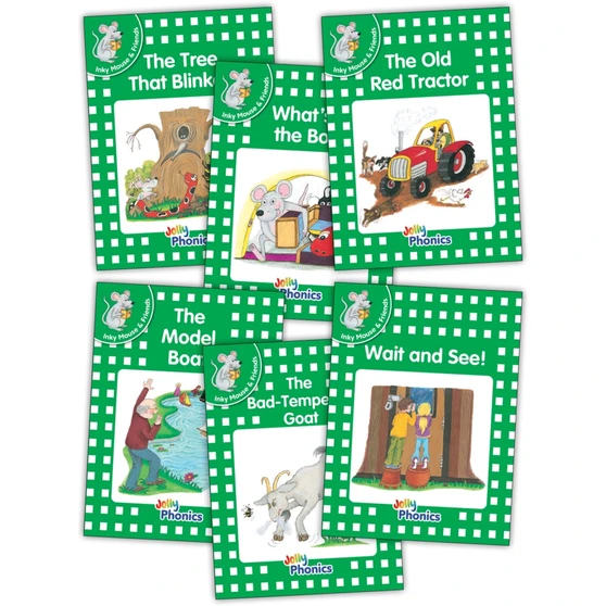Jolly Phonics Readers Level 3 Inky & Friends: In Precursive Letters (British English edition) - ISBN 9781844140084