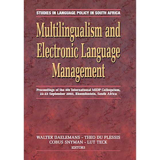 Multilingualism and Electronic Language Management - ISBN 9780627026010