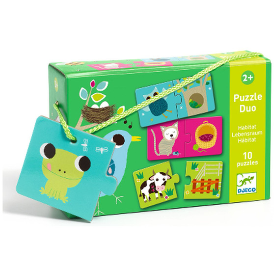 Djeco Habitat - Duo Puzzle - EAN 3070900081642