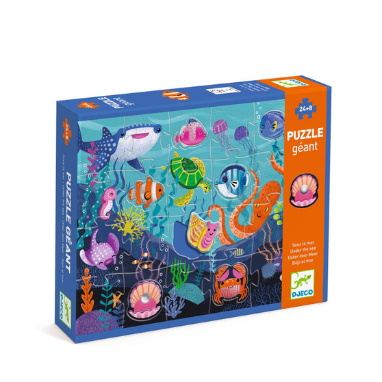 Djeco Under the Sea Giant Puzzle - 32 pcs - EAN 3070900071667