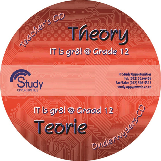 IT is gr8! @ Grade 12 Theory Teacher's Notes on CD (English and Afrikaans) - ISBN 9780994703286