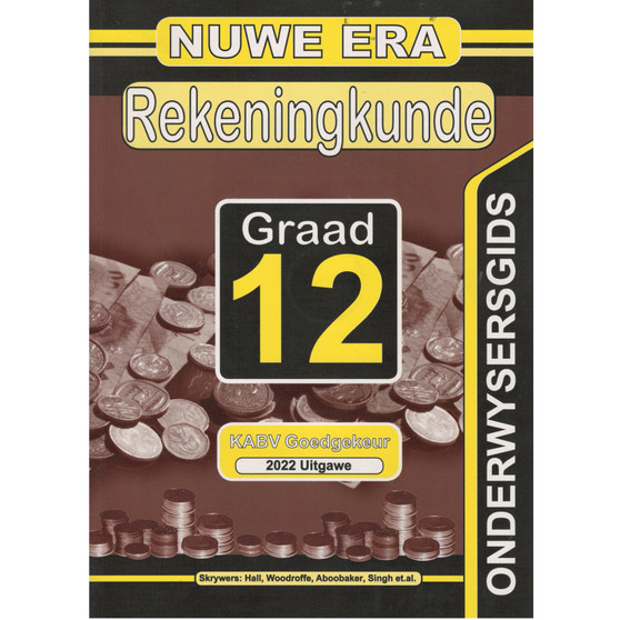 Nuwe Era Rekeningkunde Graad 12 Opvoedersgids - ISBN 9781775850175