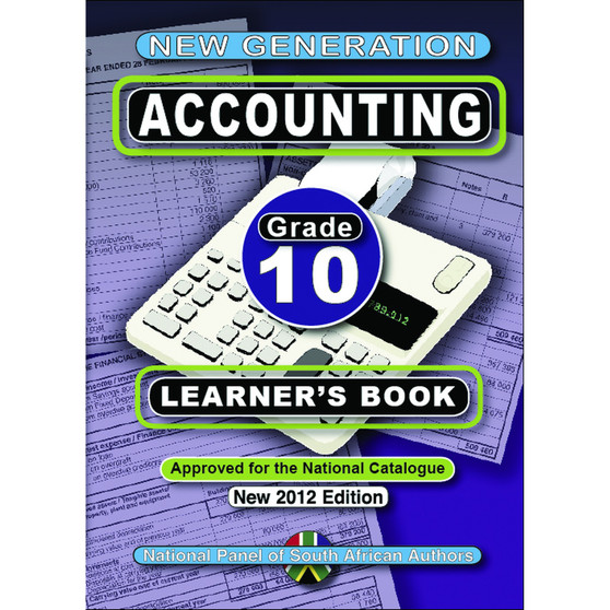 New Generation Accounting Grade 10 Learner Book - ISBN 9781920321253