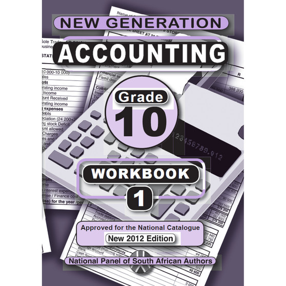 New Generation Accounting Grade 10 Exercise Book - ISBN 9781920321802