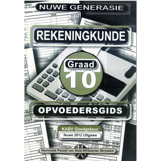 New Generation Rekeningkunde Graad 10 Opvoedersgids - ISBN 9781920321147