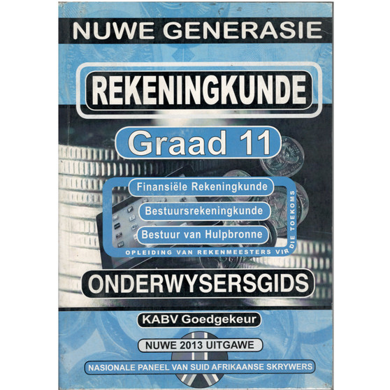 New Generation Rekeningkunde Graad 11 Opvoedersgids - ISBN 9781920321949