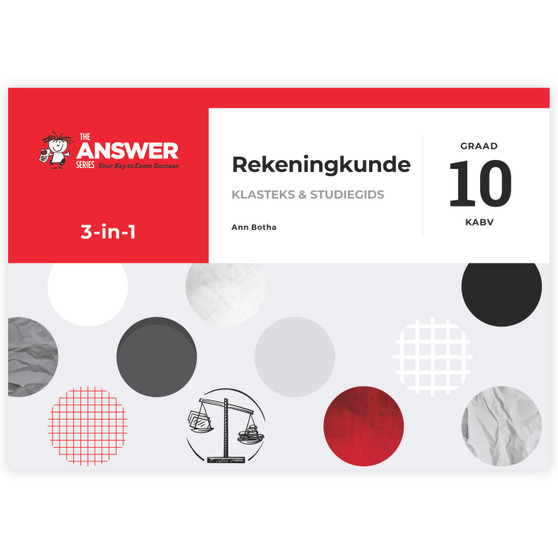 The Answer Series Graad 10 Rekeningkunde 3-in-1 KABV Studiegids - ISBN 9781920297886