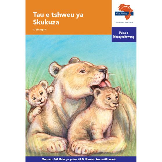 Via Afrika Setswana Home Language Intermediate Phase Graded Reader 20: Tau e tshweu ya Skukuza - ISBN 9781415439012