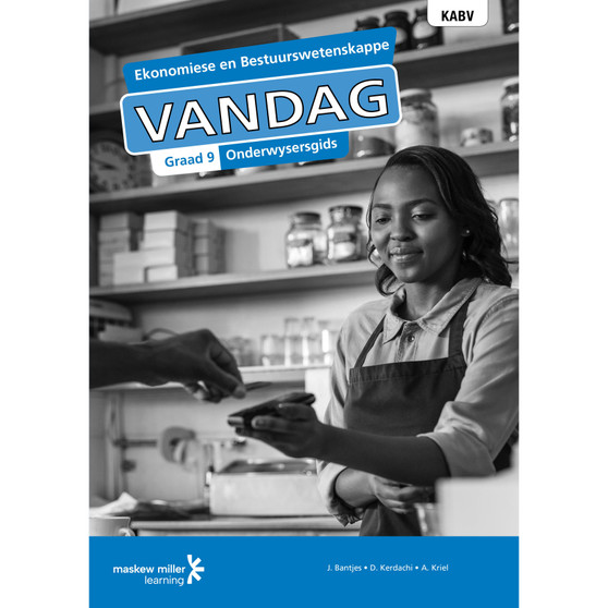 DIGITAL - Ekonomiese en Bestuurswetenskappe Vandag Graad 9 Onderwysersgids Epdf (1-Year Licence) - ISBN 9780636173507
