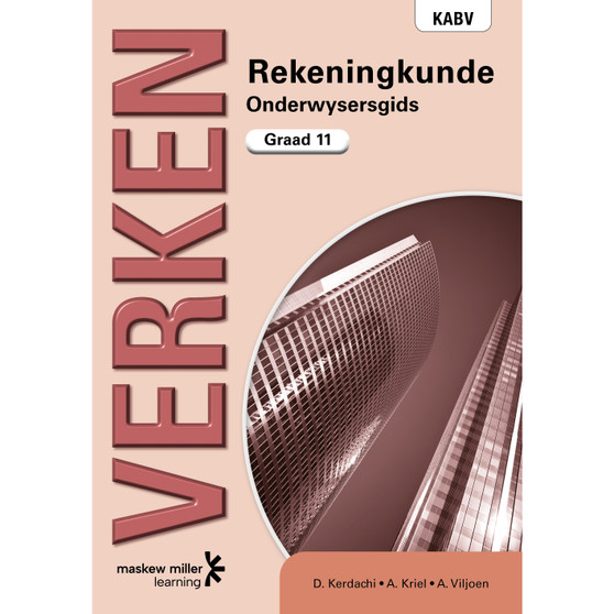 DIGITAL - Verken Rekeningkunde Graad 11 Onderwysersgids Epdf (1-Year Licence) - ISBN 9780636189195