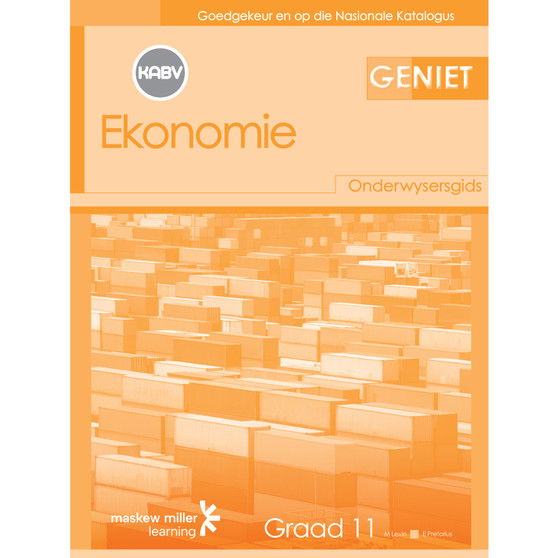 DIGITAL - Geniet Ekonomie Graad 11 Onderwysersgids Epdf (1-Year Licence) - ISBN 9780796257345
