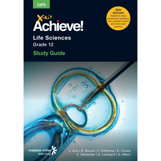 DIGITAL - X-Kit Achieve! Life Sciences Grade 12 Study Guide 3/E ePDF (perpetual licence) - ISBN 9781776104093