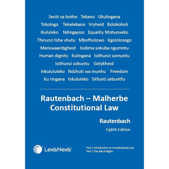 Rautenbach-Malherbe Constitutional Law (8th edition) - ISBN 9781776177776