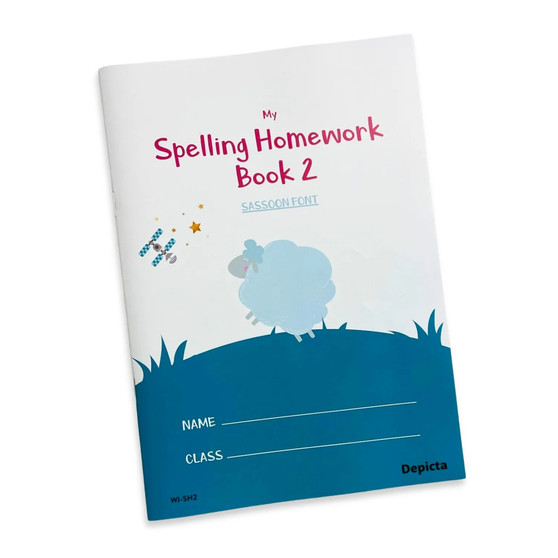 My Spelling Homework Book 2 — Sassoon Font - ISBN 9781770322424