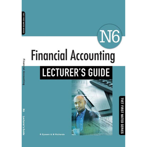 TVET First Financial Accounting N6 Lecturer's Guide - ISBN 9781430805601
