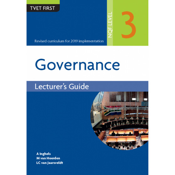TVET First Governance NQF Level 3 Lecturer's Guide - ISBN 9781430807490