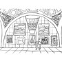 Iconic Paris Coloring Book: 24 Sights to Send or Frame! - ISBN 9781579657659 - inside pages 2