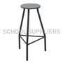 Lab stool with a painted dark grey MDF Supawood seat, 690mm high, featuring a heavy-duty dark grey frame. Lab stool with a painted dark grey MDF Supawood seat, 690mm high, featuring a heavy-duty dark grey frame.