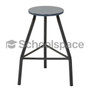 Lab stool with a painted dark grey MDF Supawood seat, 460mm high, featuring a heavy-duty dark grey frame.